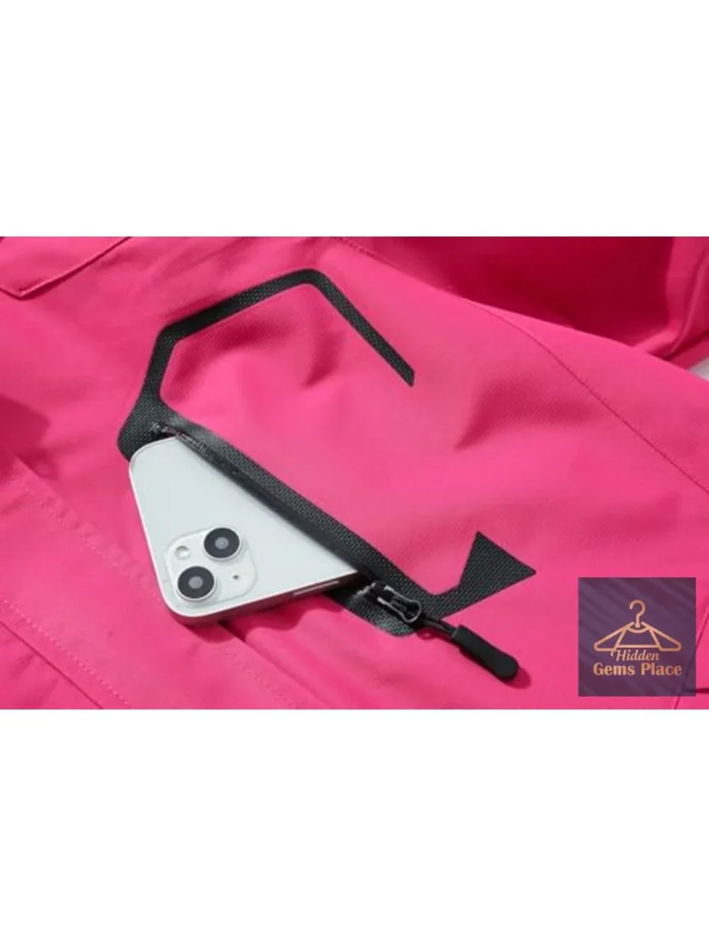 Waterproof Lightweight Rain Jacket Windproof Detachable Hood Hiking Trench Coat